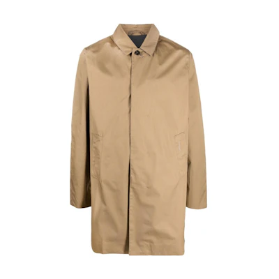 Barbour FW23 Solid Color Logo Embroidered Single-Breasted Jacket Men’s MWB0835BE51