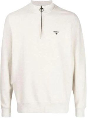 Barbour FW23 Solid Half-Zip Casual Sweatshirt White MOL0393BE11 Buy Barbour FW23 Solid Half-Zip Casual Sweatshirt White MOL0393BE11