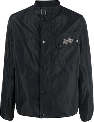Barbour FW23 Jaket Patch Logo Solid Kerah Stand Hitam MCA0821BK11 Buy Barbour FW23 Jaket Patch Logo Solid Kerah Stand Hitam MCA0821BK11