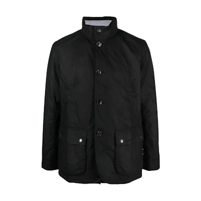 Barbour FW23 Waxed Jacket Black Long-Sleeve Button-Up Outerwear MWX1857BK71