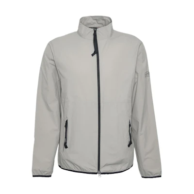 Barbour Gray Stand Collar Logo Zip-Up Jacket MCA0982ST31