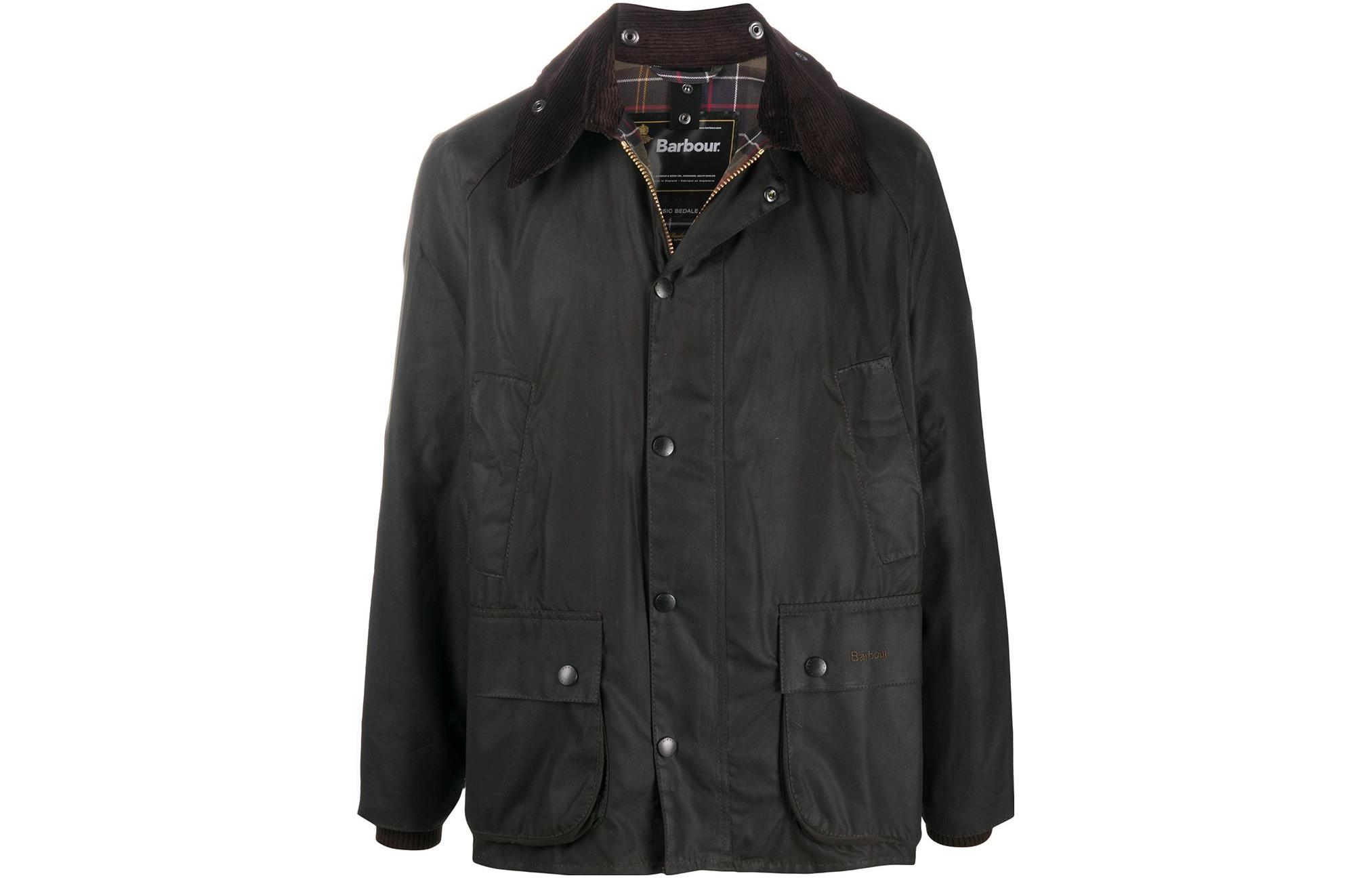 Barbour Green Colorblock Classic Long-Sleeve Loose Fit Jacket MWX0010MWX0L71