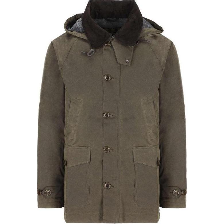 Barbour Green Zip-Up Hooded Jacket MWX1884OL53-AI21