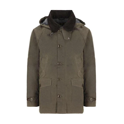 Barbour Green Zip-Up Hooded Jacket MWX1884OL53-AI21