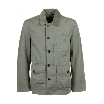 Barbour Grey Plain Long-Sleeve Single-Breasted Jacket MCA0972MCAGN11