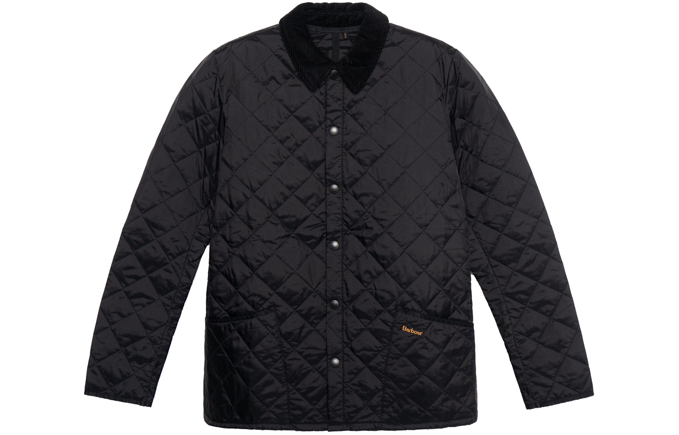 BARBOUR Heritage Lidde Black Quilted Collar Jacket for Men MQU0240BK11
