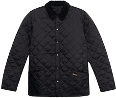 BARBOUR Heritage Lidde Black Quilted Collar Jacket for Men MQU0240BK11 BARBOUR Heritage Lidde Black Quilted Collar Jacket for Men MQU0240BK11
