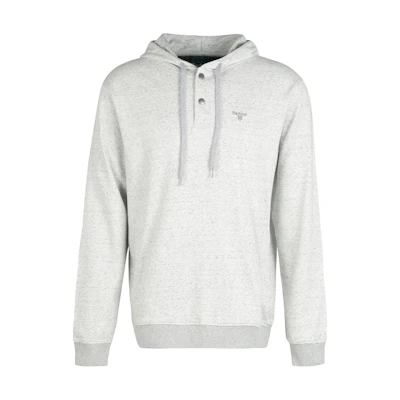 Barbour Herringbone Pattern Hoodie Gray MOL0470GY52