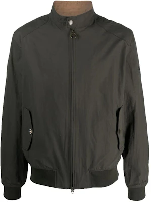 Barbour Jaket High-Neck Bordir Logo Hijau Tua MCA0427-SG71 Buy Barbour Jaket High-Neck Bordir Logo Hijau Tua MCA0427-SG71