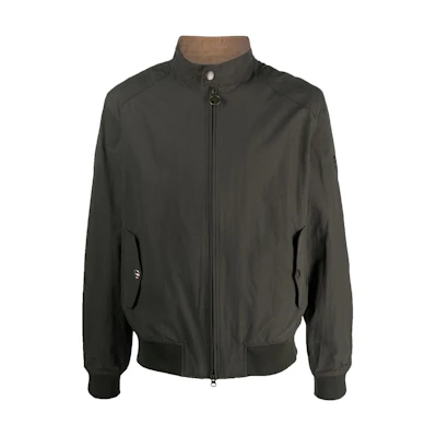 Barbour High-Neck Embroidered Logo Jacket Deep Green MCA0427-SG71