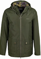 Barbour Hooded Domus Jacket Green Zip-Up Slim Fit Casual Jacket MWB1003SG71 Barbour Hooded Domus Jacket Green Zip-Up Slim Fit Casual Jacket MWB1003SG71