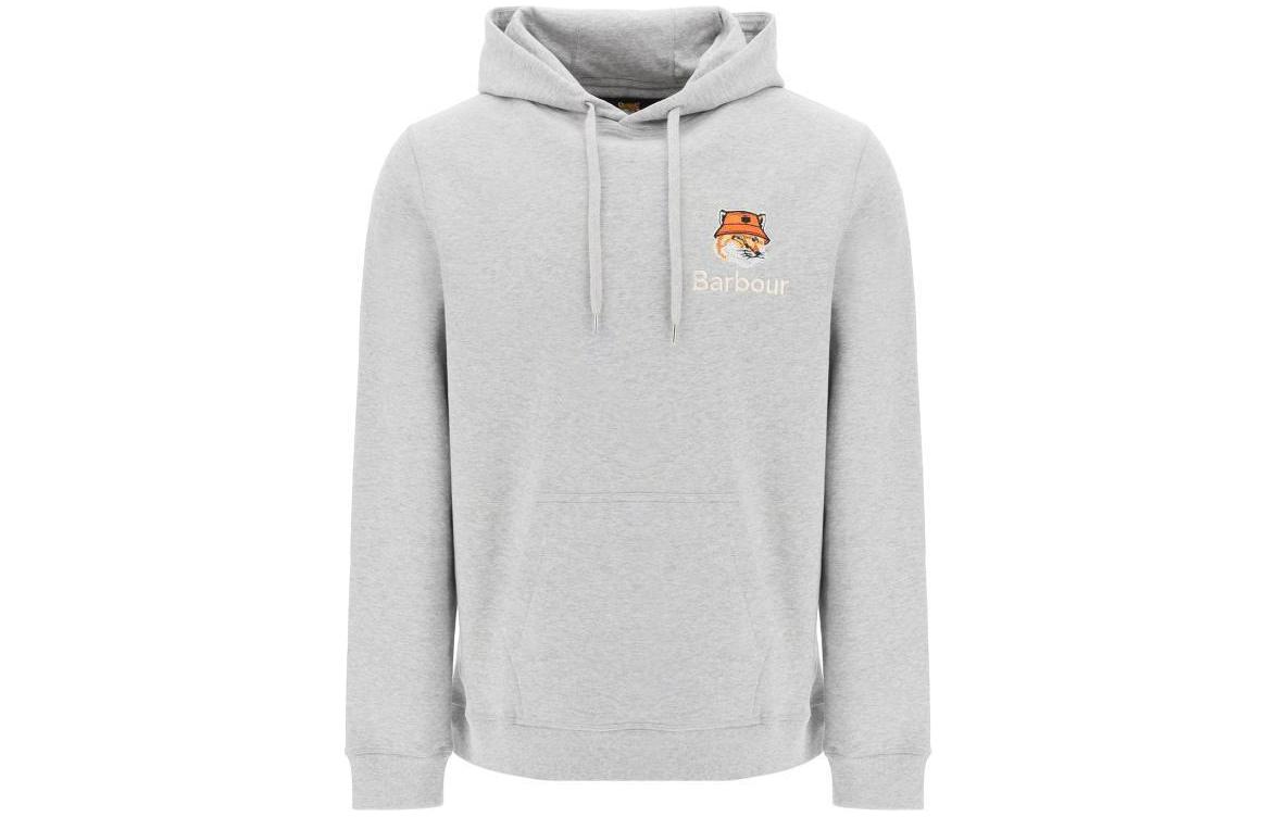 Barbour Hooded Sweatshirt with Animal Print Embroidery - Grey MOL0569GREYM 圖 2