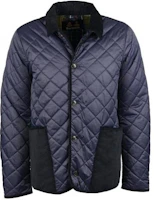 Barbour Hoxton Liddesdale Quilted Jacket Blue Cotton Coat with Pockets MQU1560NY71 Barbour Hoxton Liddesdale Quilted Jacket Blue Cotton Coat with Pockets MQU1560NY71