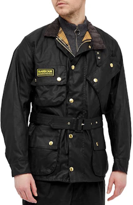 BARBOUR International 黑色蠟棉外套 立領設計專業騎士風格夾克。 MWX0004BK51 Lookbook BARBOUR International 黑色蠟棉外套 立領設計專業騎士風格夾克。 MWX0004BK51