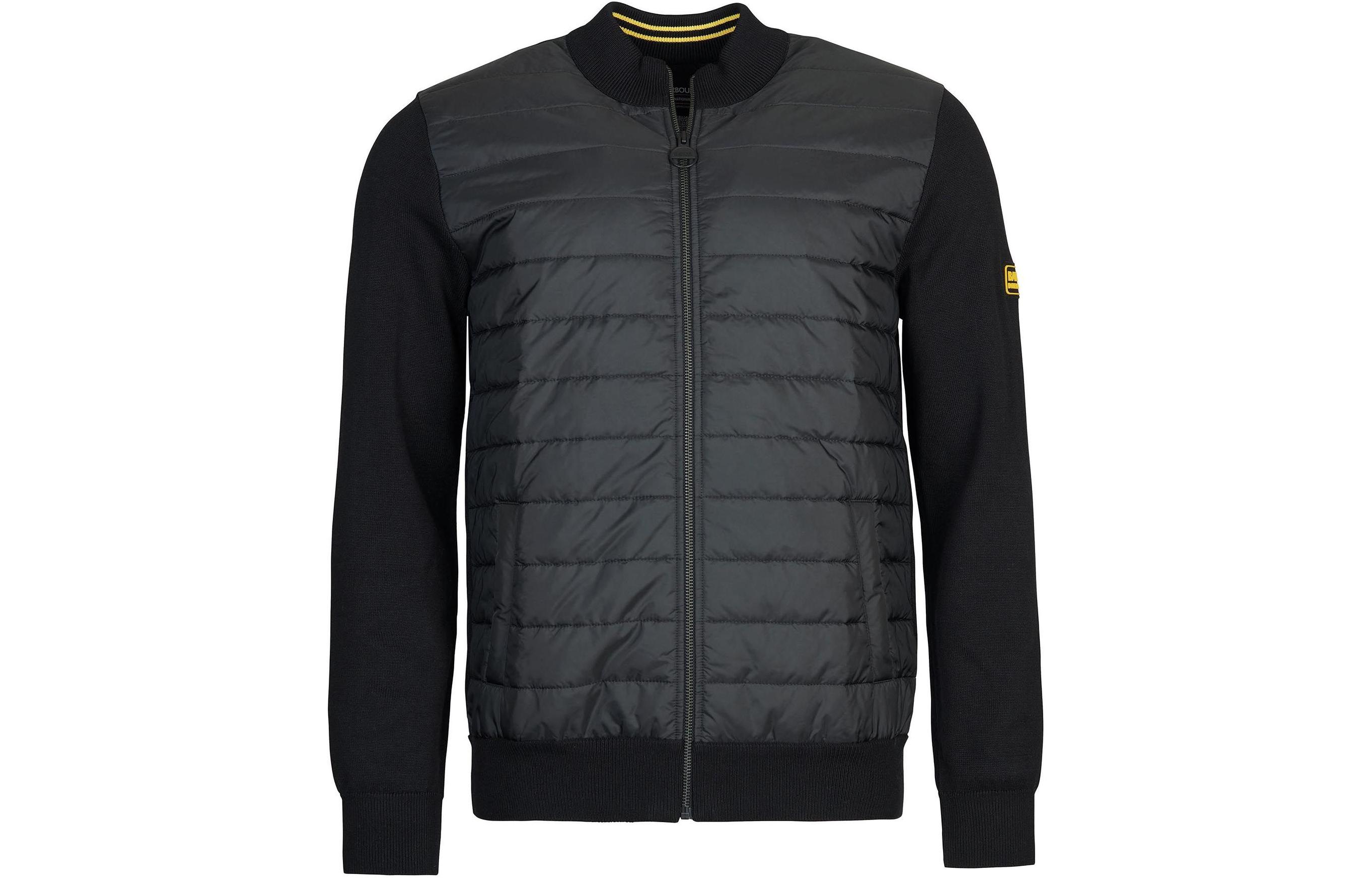 Barbour Intl Legacy Barrier Full-Zip Crewneck Jacket Black MKN1371BK31