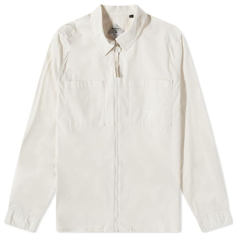 Barbour Light Brown Zip-Up Collared Long Sleeve Jacket MOS0301BE71