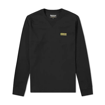 Barbour Logo Crewneck Pullover Sweatshirt Black MTS0342BK31
