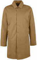 Barbour Lorden Tan Long-Sleeve Mid-Length Jacket with Solid Collar MWB0835BE52 Barbour Lorden Tan Long-Sleeve Mid-Length Jacket with Solid Collar MWB0835BE52