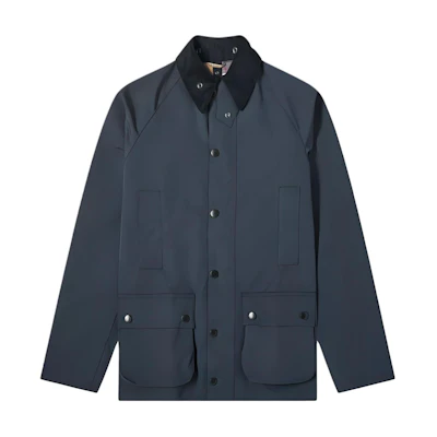 Barbour Men’s Solid Navy Blue Single-Breasted Long Sleeve Jacket MCA0595NY51