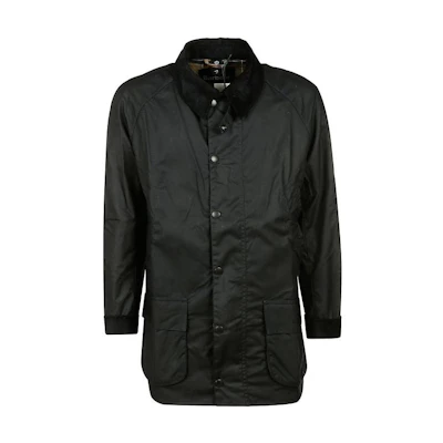Barbour Mid-Length Solid Color Jacket Coat - Black MWX0086NY92