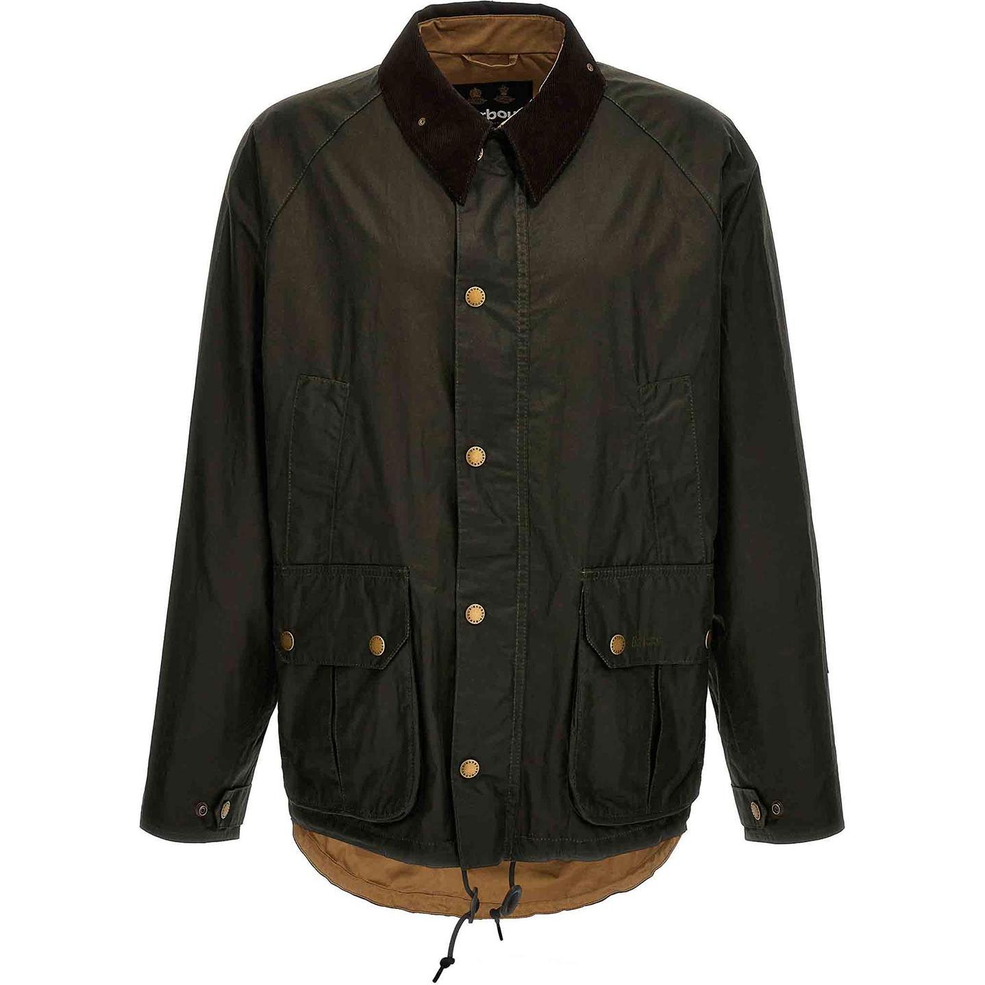 Barbour Multi-Pocket Waxed Cotton Jacket Green MWX2280OL51