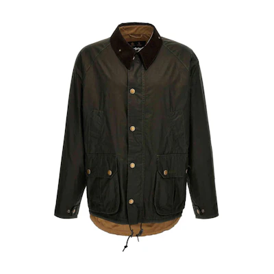 Barbour Multi-Pocket Waxed Cotton Jacket Green MWX2280OL51