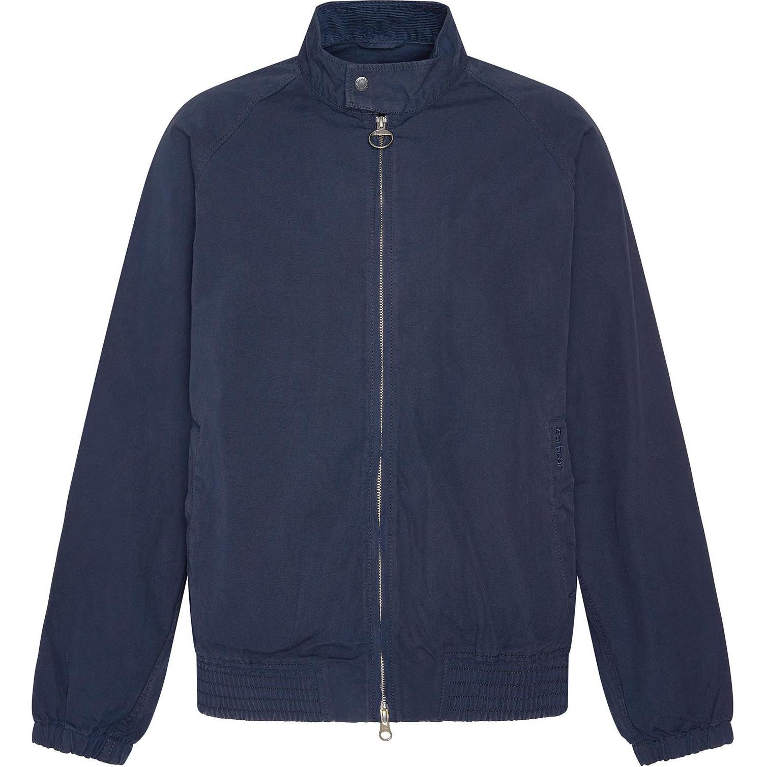 Barbour Navy Blue Solid Zip-Up Casual Long-Sleeve Jacket MCA0996NY51