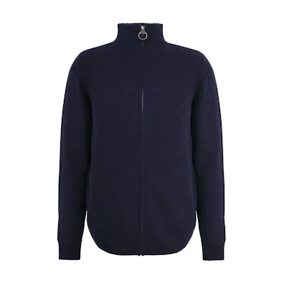 Barbour Nelson Essential Full-Zip Jumper Navy Jacket MKN1498NY91