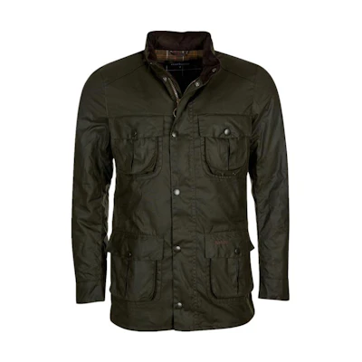 Barbour Olive Green Mid-Length Waxed Jacket MWX1898-GN