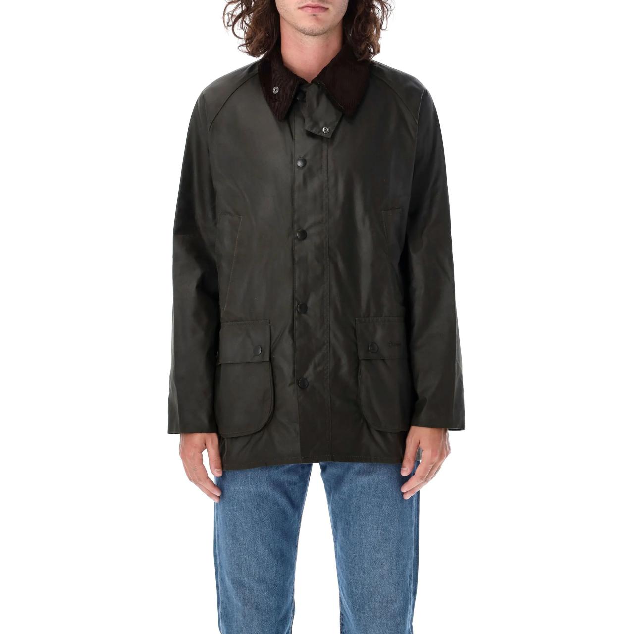 Barbour Olive Green Solid Single-Breasted Long Sleeve Jacket MWX0018OL99 圖 4