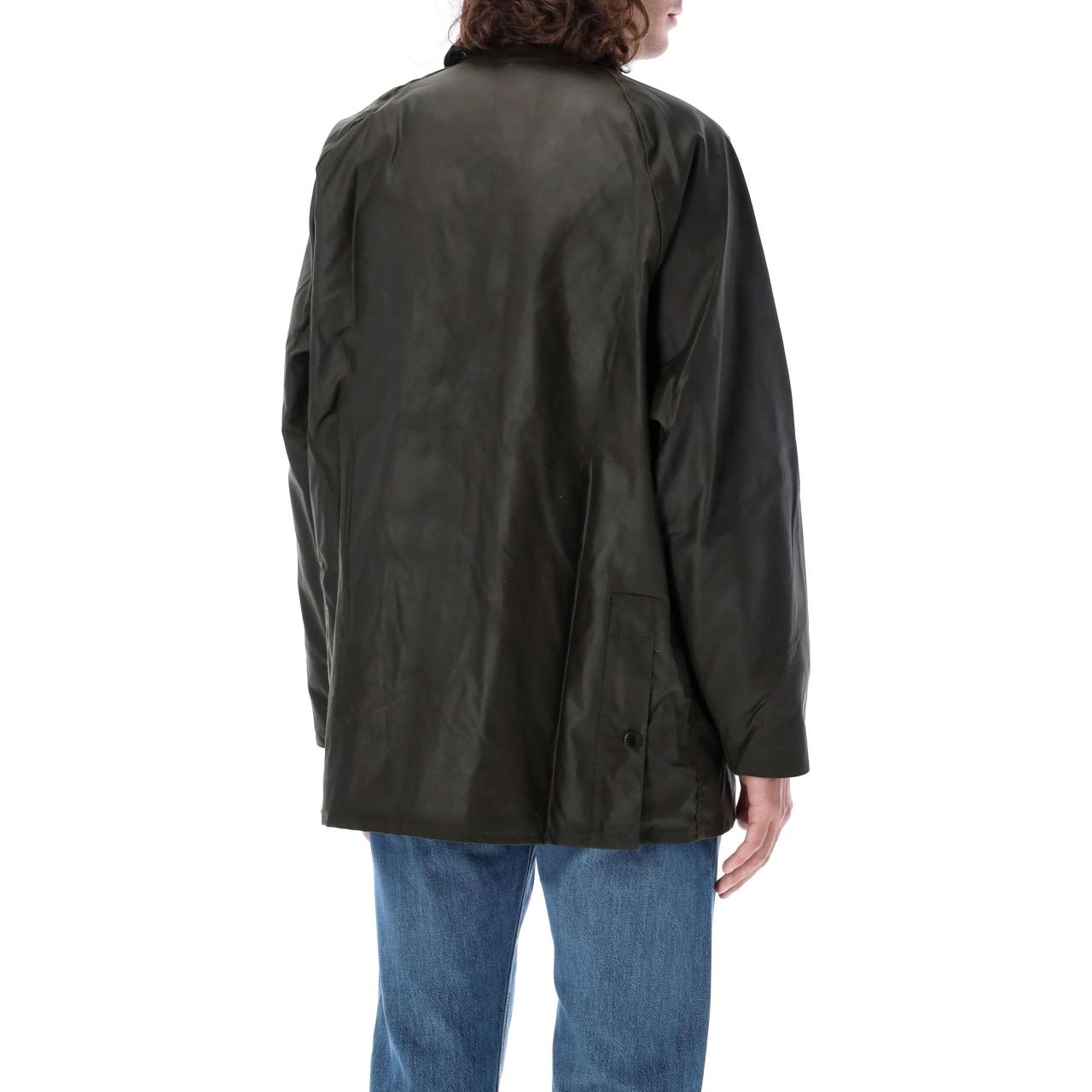 Barbour Olive Green Solid Single-Breasted Long Sleeve Jacket MWX0018OL99 圖 5