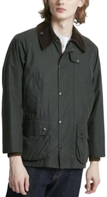 Barbour Olive Green Solid Single-Breasted Long Sleeve Jacket MWX0018OL99 Details for Barbour Olive Green Solid Single-Breasted Long Sleeve Jacket MWX0018OL99