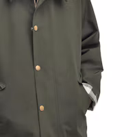 Sizing BARBOUR OS 雙面可翻穿未上蠟夾克 男女款 軍綠色。 MCA0963SG51