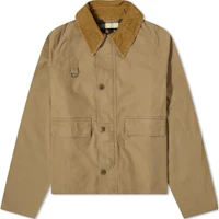 Barbour Patchwork Point Collar Single-Breasted Long Sleeve Jacket Khaki MCA0967-TA51 Barbour Patchwork Point Collar Single-Breasted Long Sleeve Jacket Khaki MCA0967-TA51