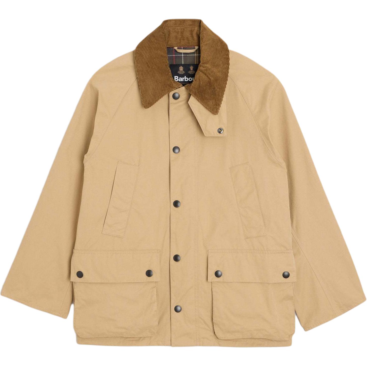 BARBOUR Peached Oversized Bedale Casual Jacket Beige  Long Sleeve Coat MCA0933ST51