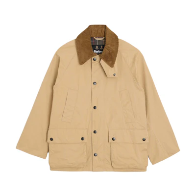 BARBOUR Peached Oversized Bedale Casual Jacket Beige Long Sleeve Coat MCA0933ST51