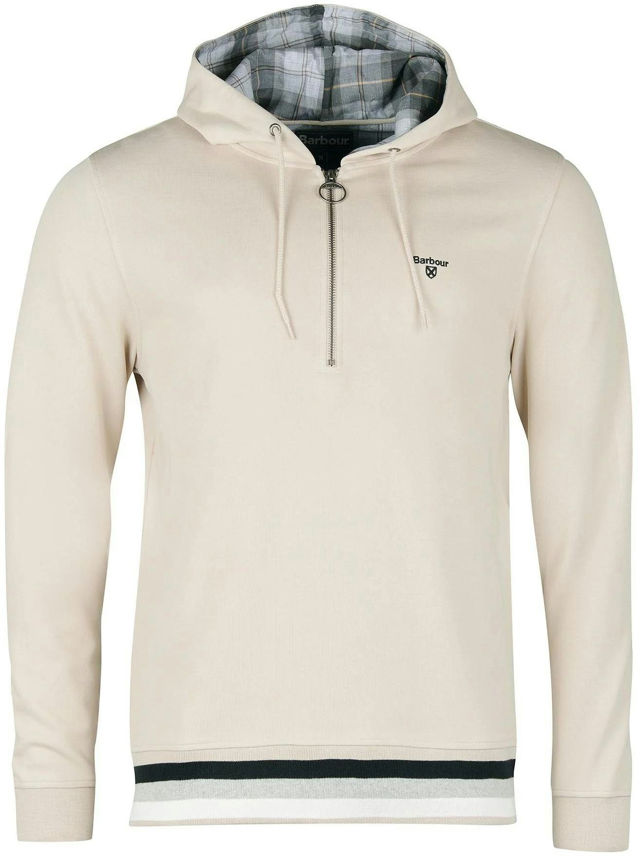 barbour-plain-logo-plaid-print-half-zip-hoodie-mist-white-mol-0409-wh