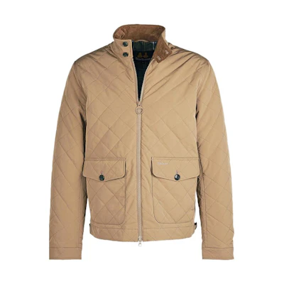 Barbour Quilted Plaid Casual Jacket Khaki Color MQU1554-BN