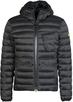 Barbour Racer Ouston Hooded Quilted Jacket Black Zip-Up Outerwear MQU1590BK91 Barbour Racer Ouston Hooded Quilted Jacket Black Zip-Up Outerwear MQU1590BK91