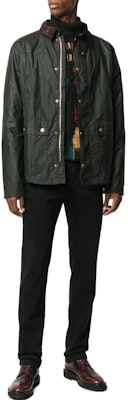 Chaqueta Barbour Reelin Classic 6oz Algodón Encerado con Cuello de Pana. MWX1106MWXSG51 Lookbook Chaqueta Barbour Reelin Classic 6oz Algodón Encerado con Cuello de Pana. MWX1106MWXSG51