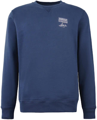 Barbour Relaxed Fit Crewneck Sweatshirt Blue MOL0549NY75 Buy Barbour Relaxed Fit Crewneck Sweatshirt Blue MOL0549NY75