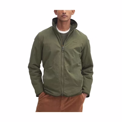 Barbour Reversible Stand Collar Waxed Jacket Green MFL0195GN71
