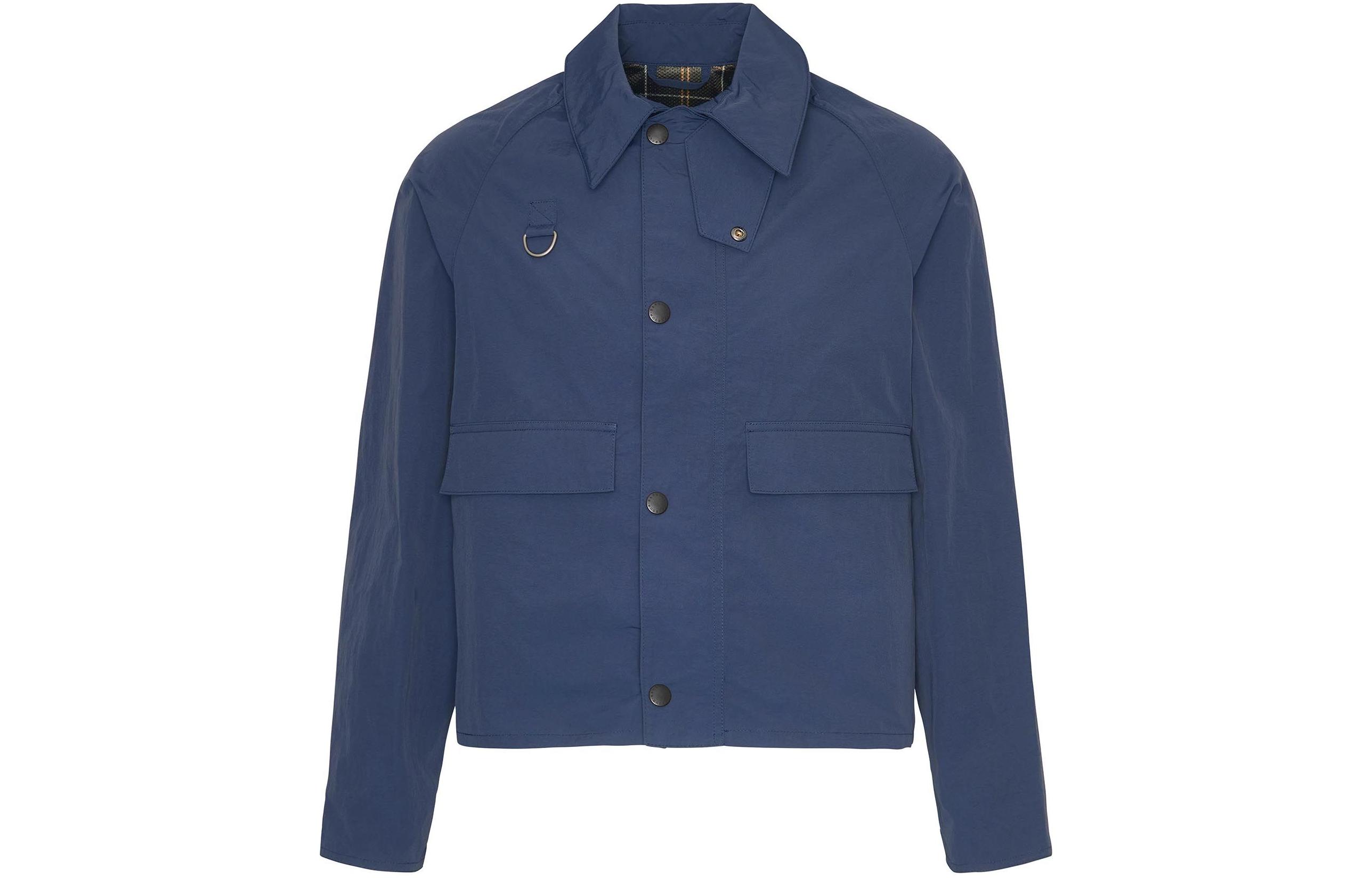 BARBOUR SL Spey Navy Blue Waterproof Button-Up Jacket Unisex. MSP0090NY71
