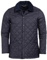 Barbour Slim Fit Quilted Collar Casual Jacket in Navy Blue MQU1348NY92 Barbour Slim Fit Quilted Collar Casual Jacket in Navy Blue MQU1348NY92