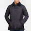 Shop Barbour Slim Fit Jaket Kasual Berkolar Quilted Biru Navy MQU1348NY92