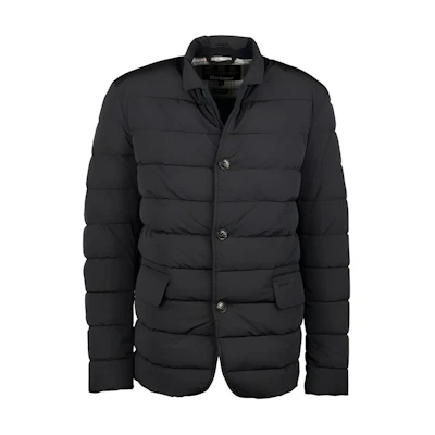 Barbour Slim Fit Solid Black Button-Up Jacket MQU1495BK11