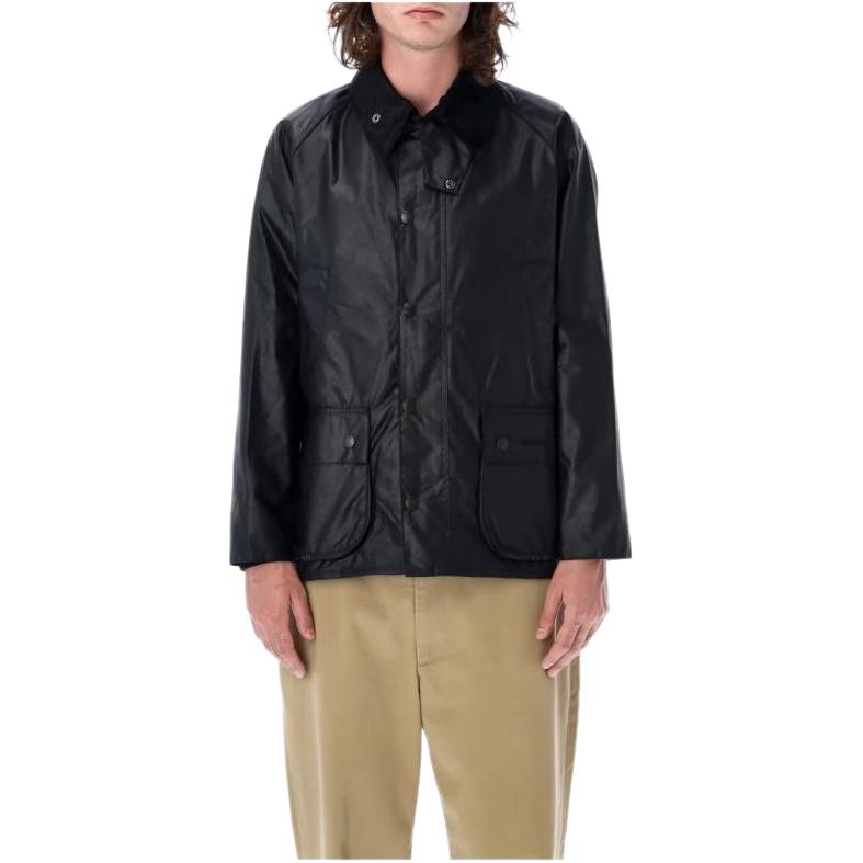 Barbour Slim Fit Solid Black Collared Long-Sleeve Jacket MWX0018WBK91