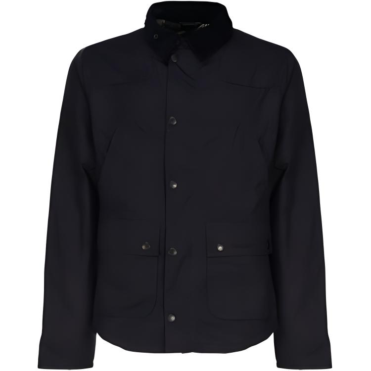 Barbour Slim Fit Solid Black Single-Breasted Long-Sleeve Jacket MWX1106MWX-NY92