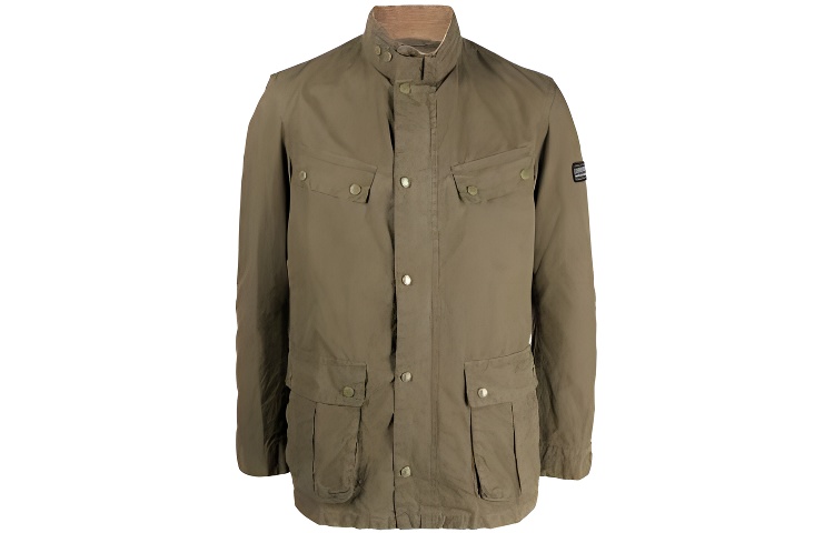 Barbour Solid Badge Single-Breasted Jacket - Green MCA0667BE31