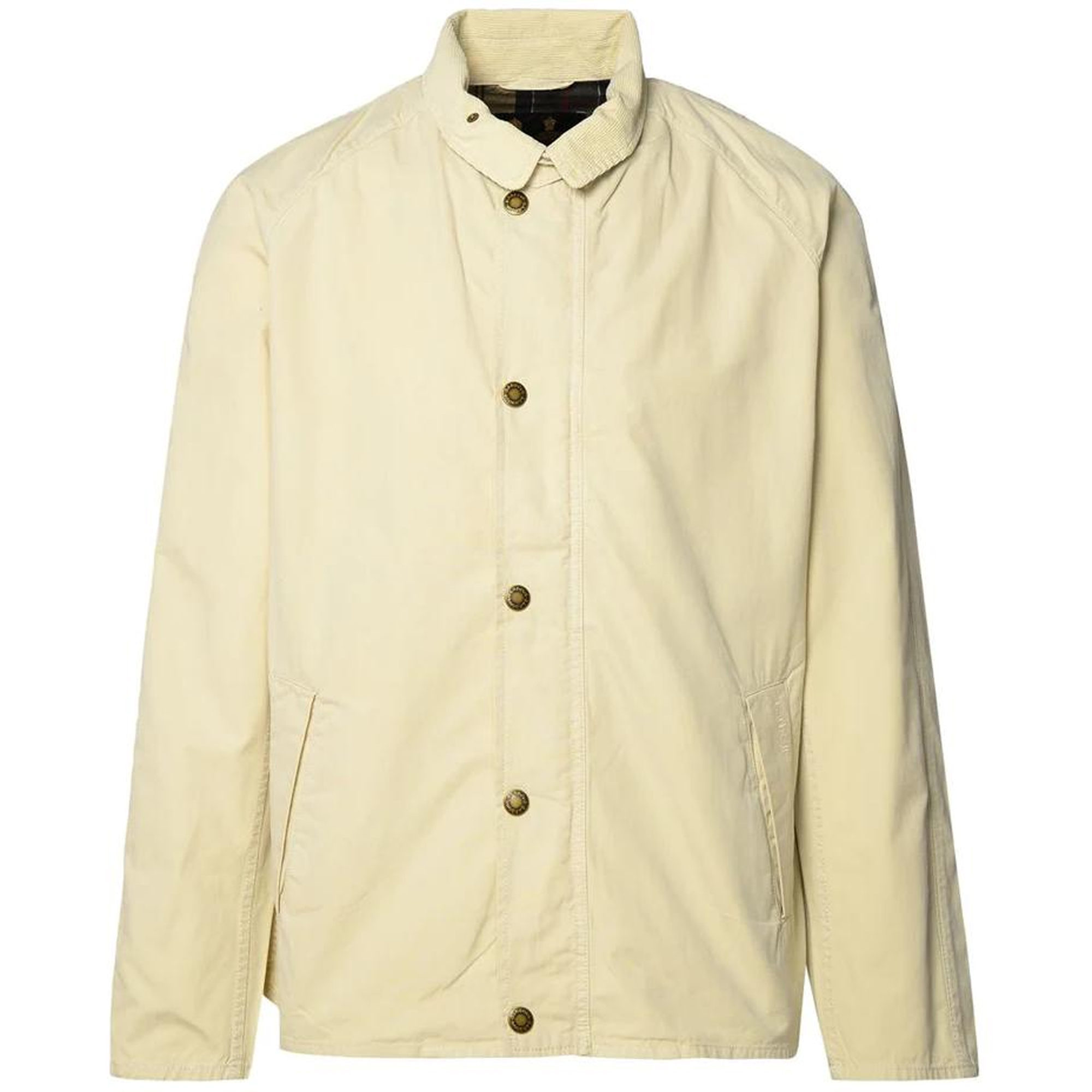 Barbour Solid Beige Single-Breasted Collar Jacket MCA0978ST11